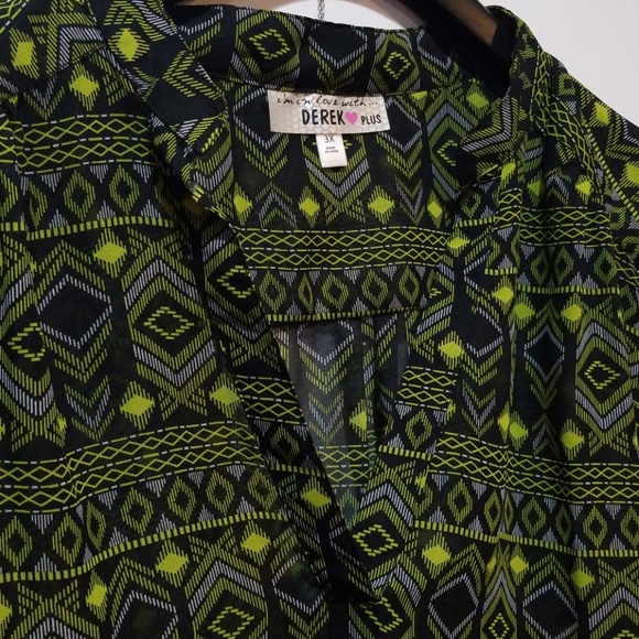 Long pattern blouse - Picture 3 of 3